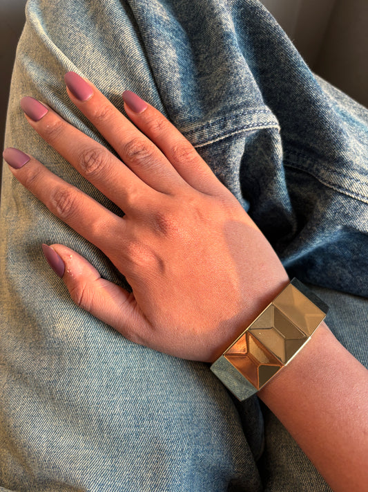 Mount Gold Cuff - Brass