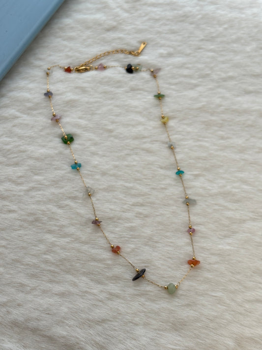 Multi-crystal Beach Necklace