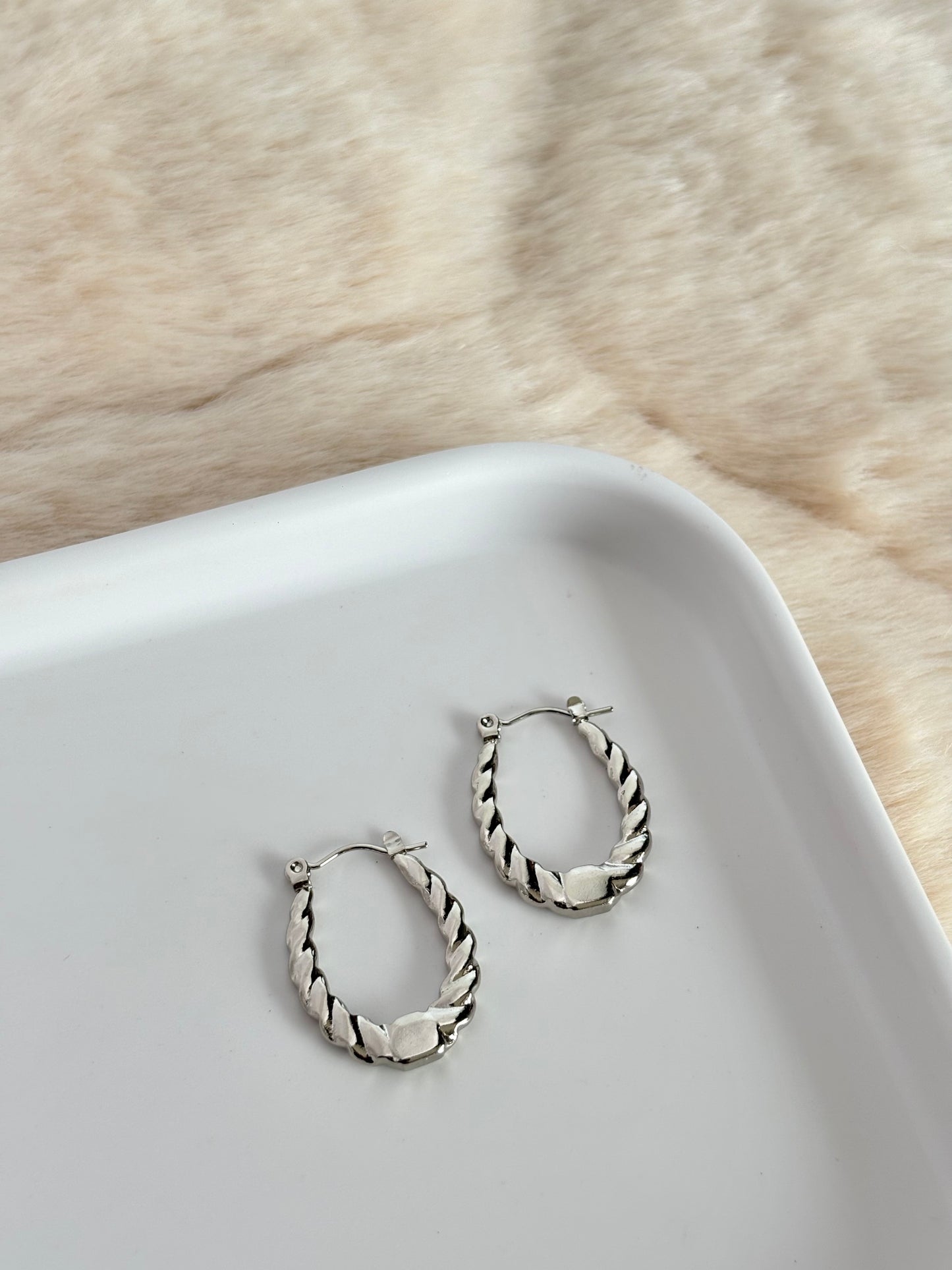 Silver Hoops Combo-3 Stainless Steel