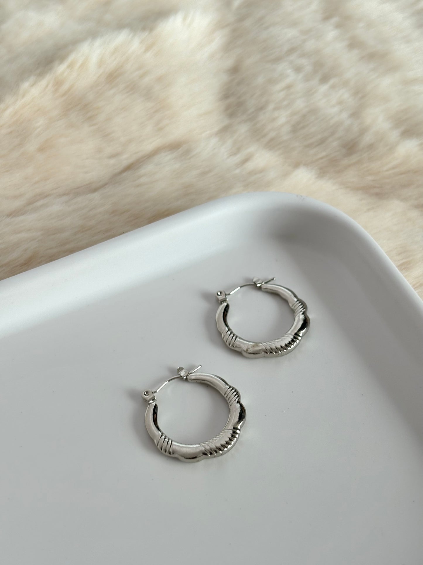 Silver Hoops Combo-4 Stainless Steel