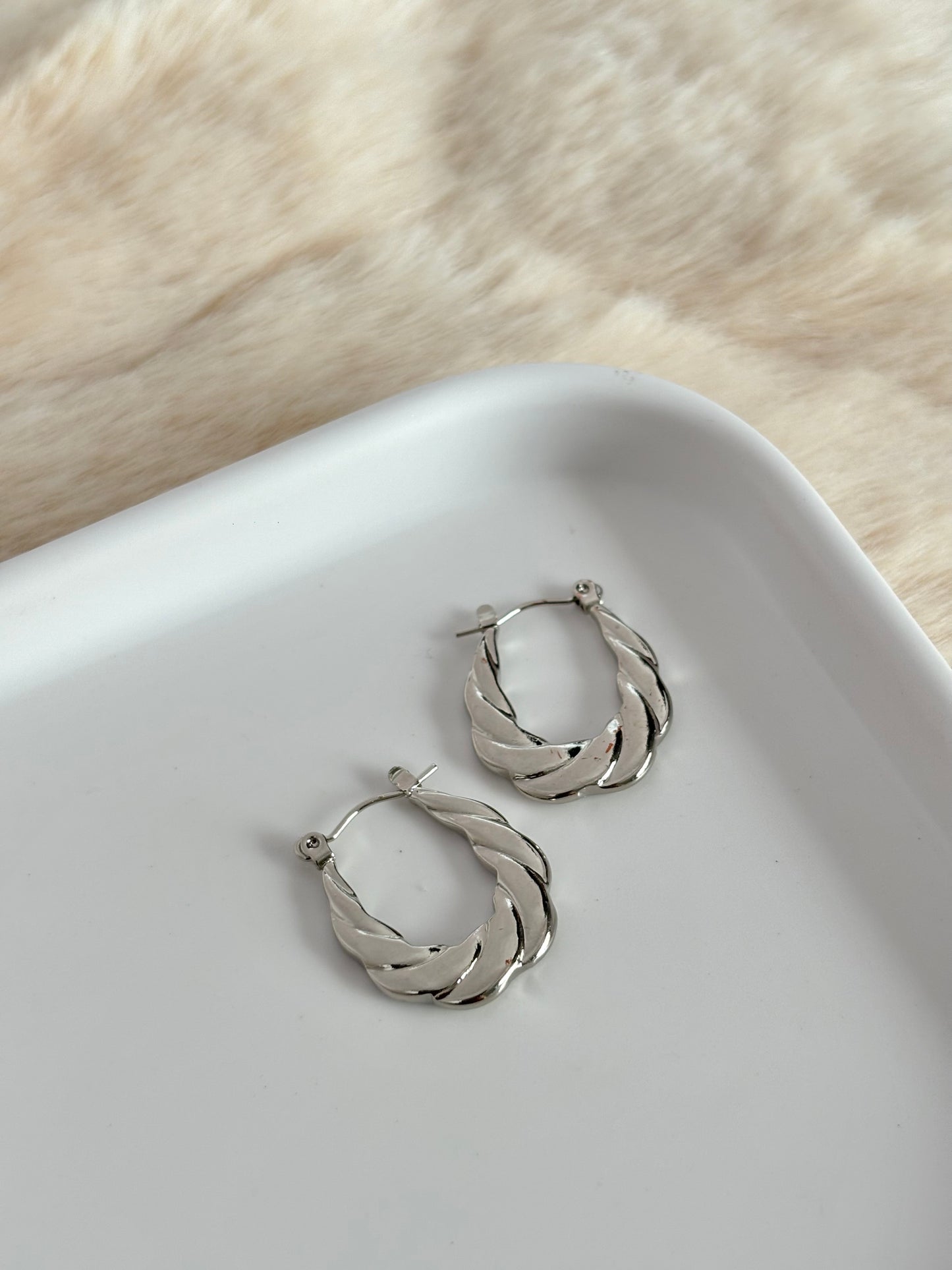 Silver Hoops Combo-4 Stainless Steel