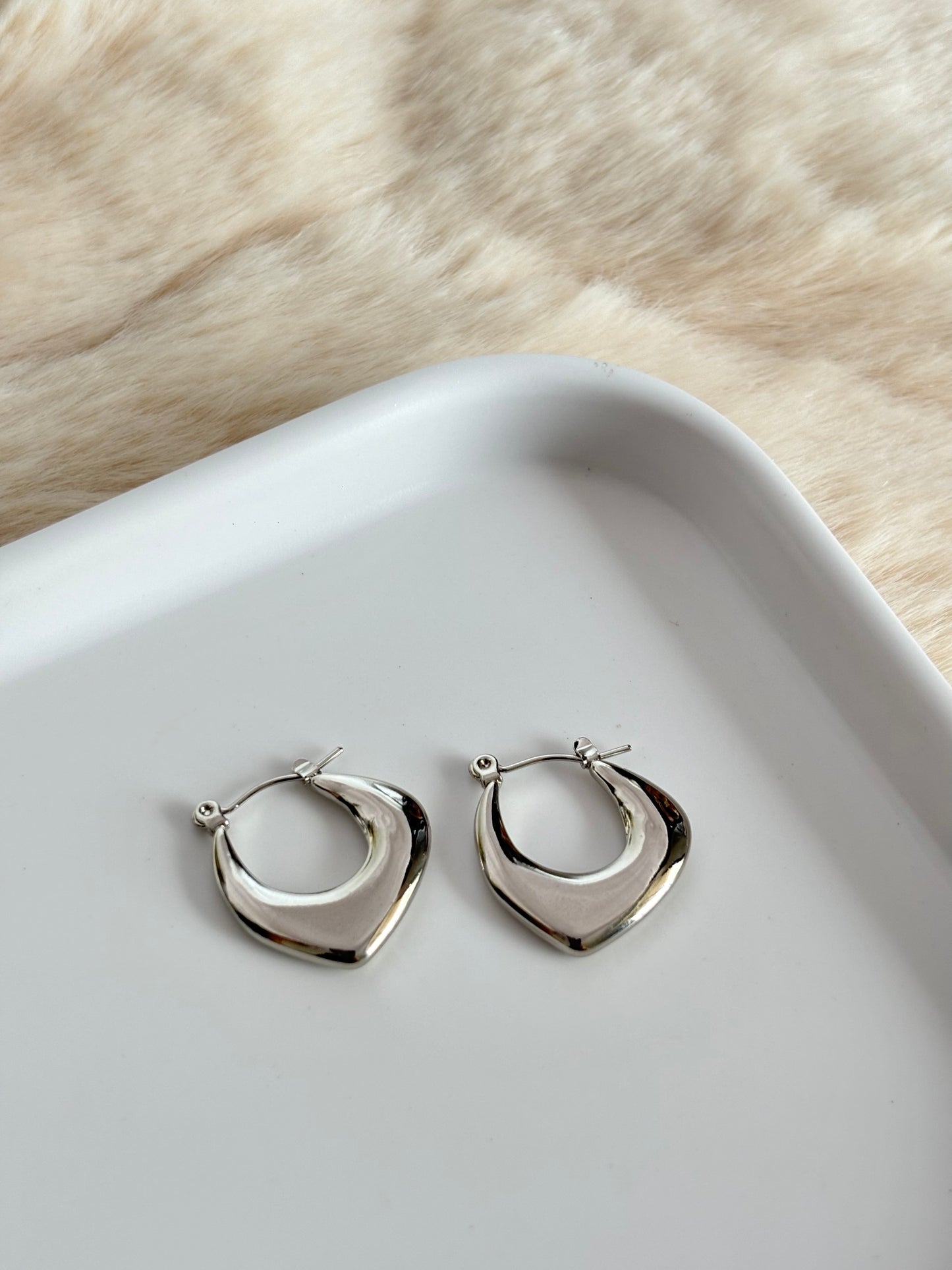 Silver Hoops Combo-5 Stainless Steel