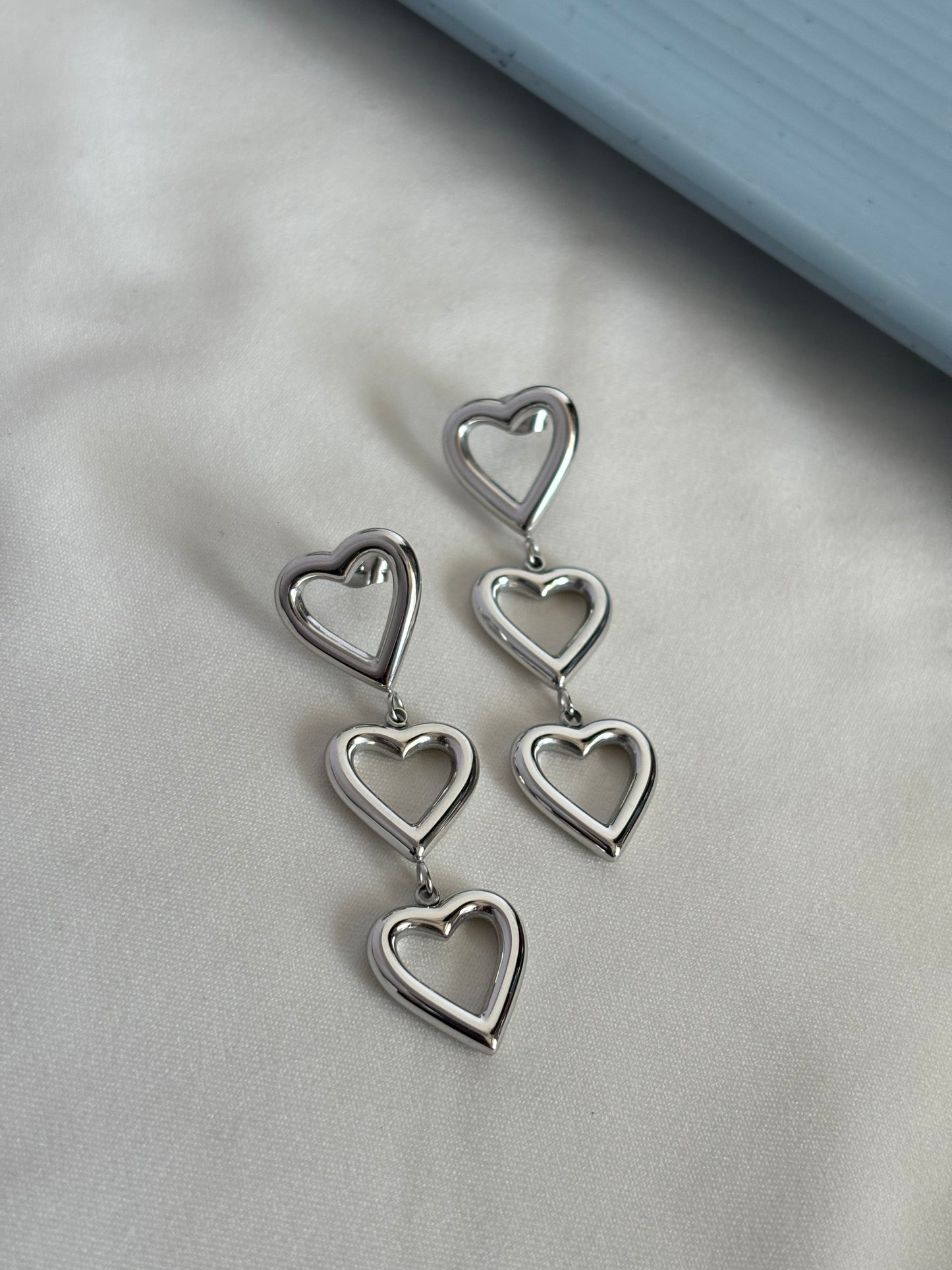 Cut-out Heart Silver Dangler