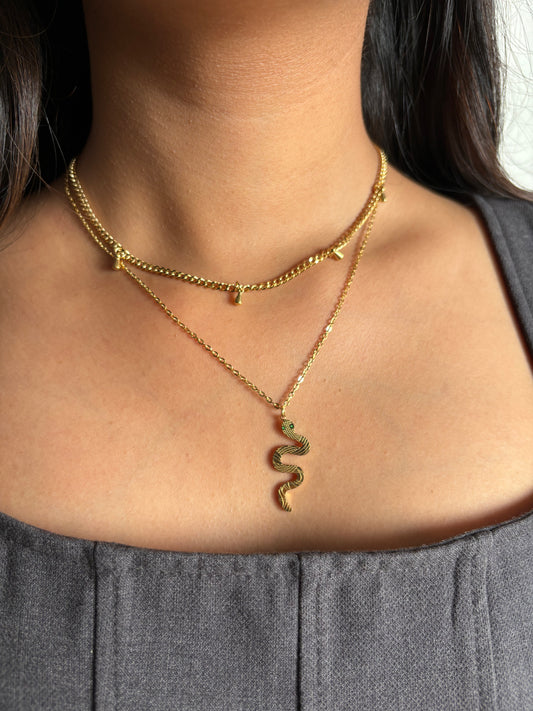 Double Layered Snake Charm Chain