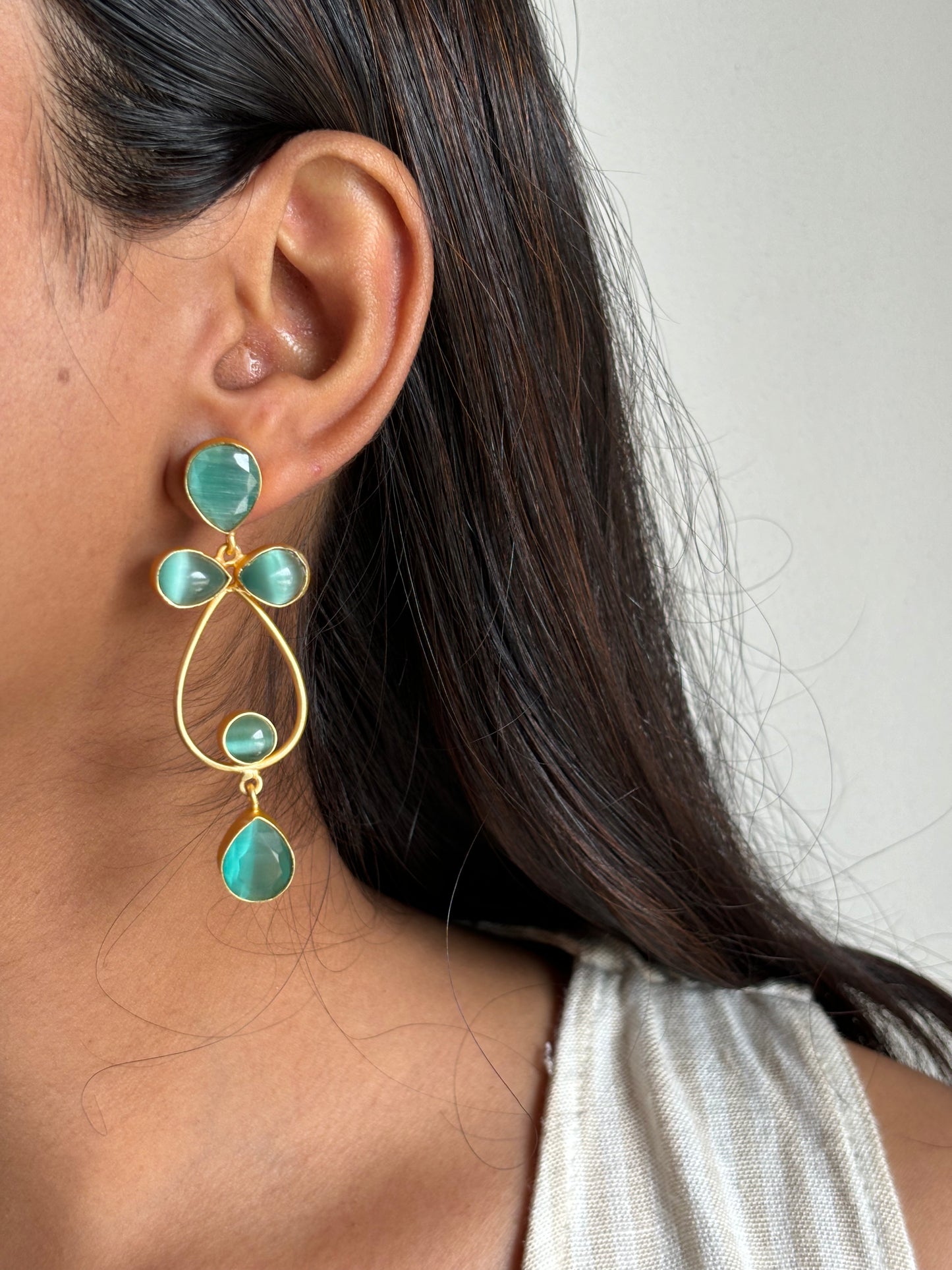 Kiara Brass Earrings