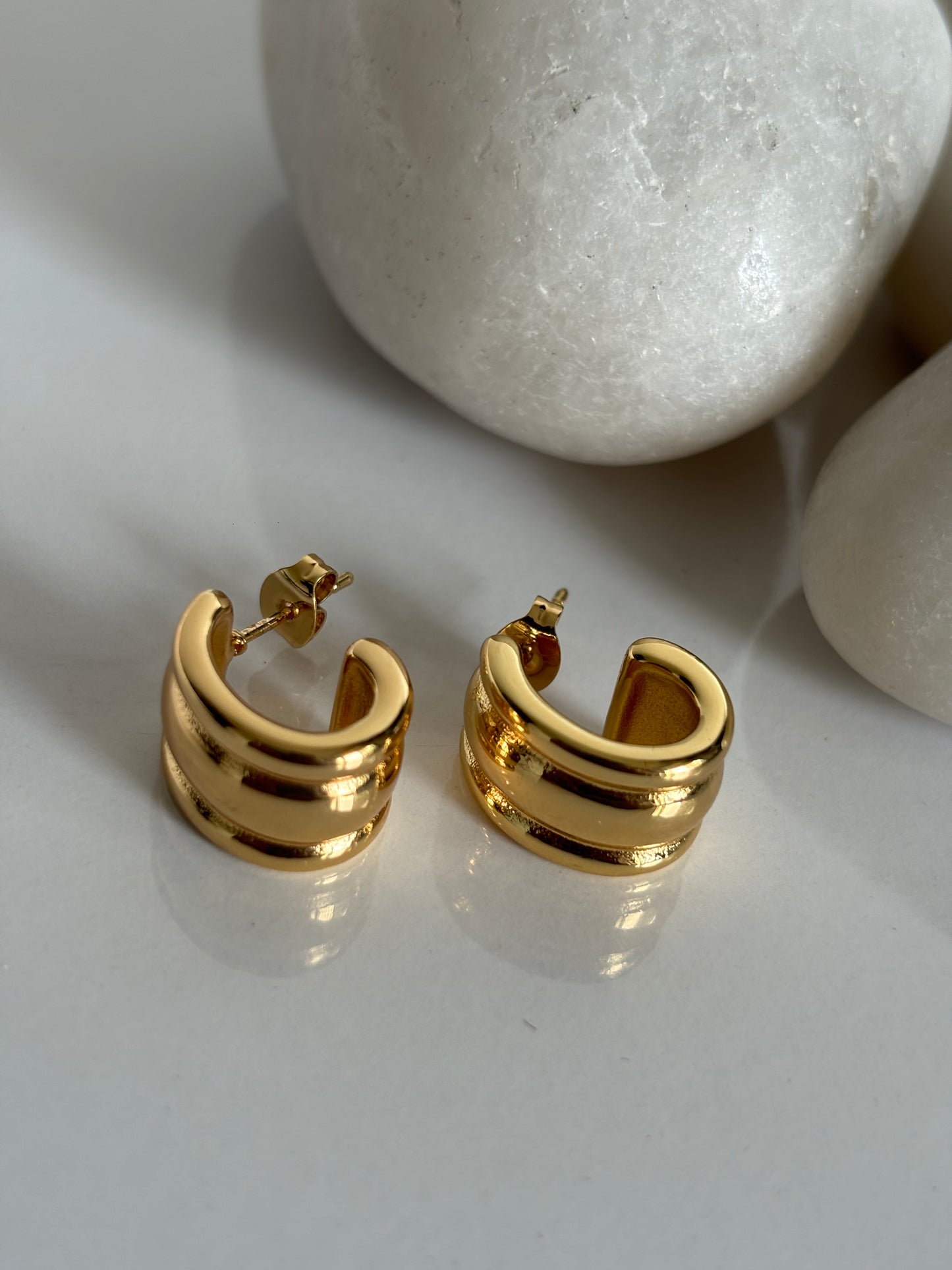 Elly Earrings - 18K Gold Plated